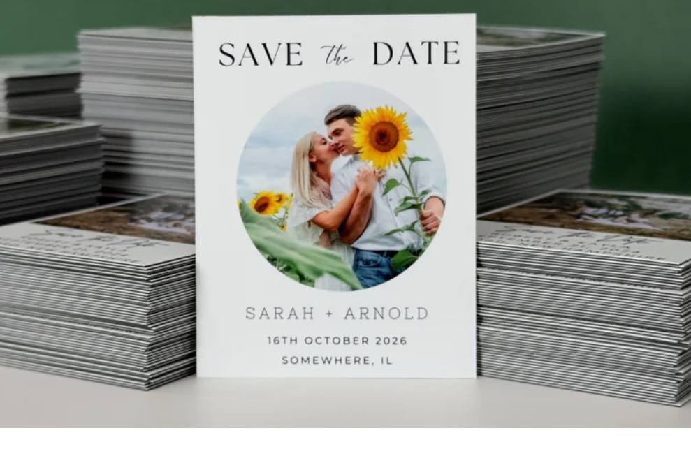 Save the Date Refrigerator Magnets - Custom Wedding Announcement Magnets