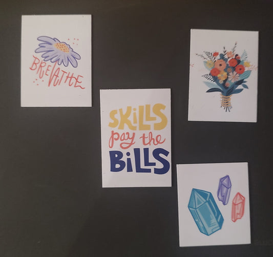Inspirational Magnet Set - Motivational Quotes & Designs