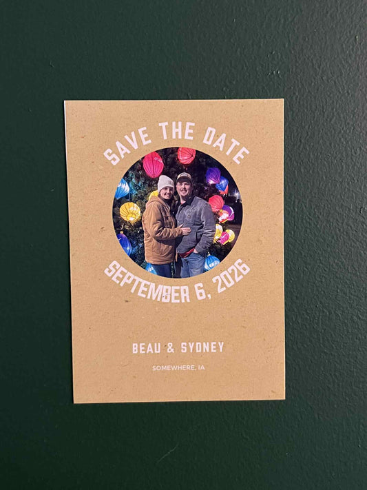 Save the Date Refrigerator Magnets - Custom Wedding Announcement Magnets